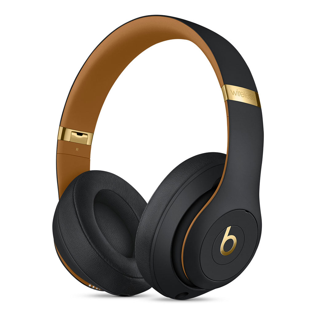 A Photo Of Beats Studio3 Wireless Over-Ear Headphones - Midnight Black | Premium Sound, Pure ANC, Apple W1 Chip