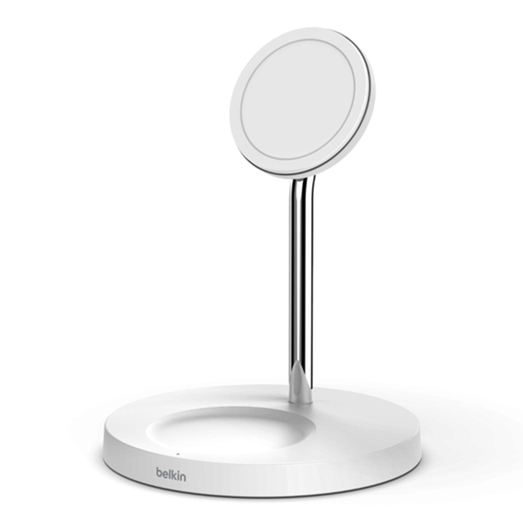A Photo Of Belkin BoostCharge Pro 2-in-1 Wireless Charger Stand with MagSafe Technology – 15W Charging for iPhone and AirPods