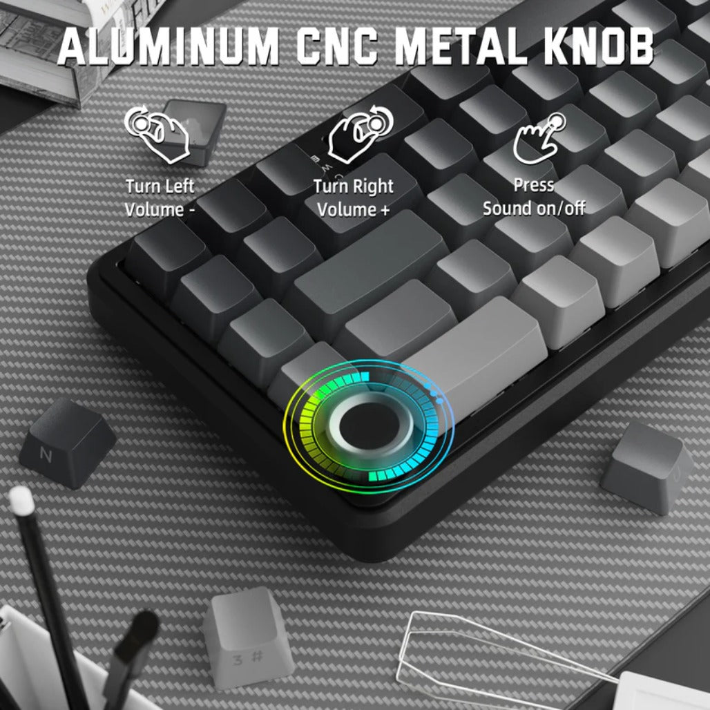 A Photo Of Attack Shark X66 Wireless Mechanical Gaming Keyboard