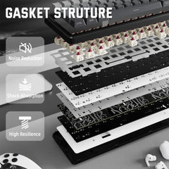 A Photo Of Attack Shark X66 Wireless Mechanical Gaming Keyboard
