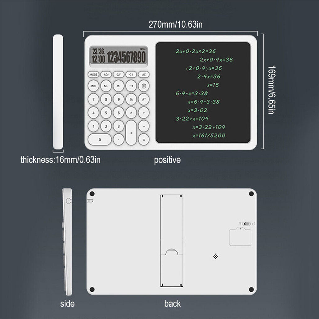 A Photo Of Calculator Writing Tablet For Office and Study