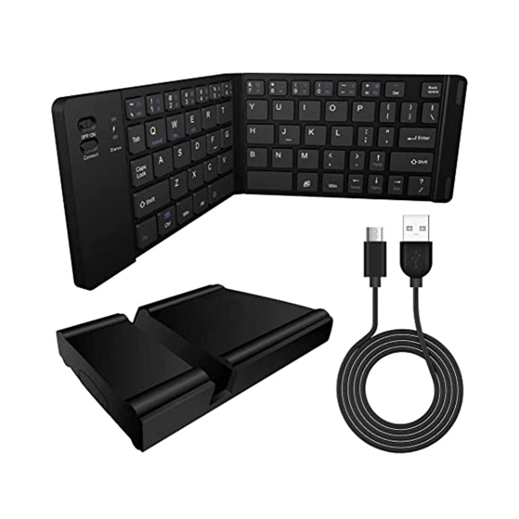 A Photo Of Cellet Universal Foldable Wireless Keyboard for Tablets and Smartphones