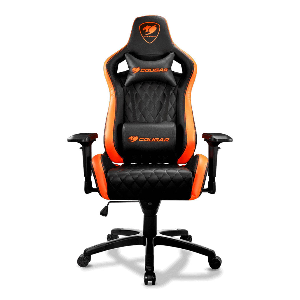 A Photo Of Cougar Armor S - Gaming Chair - Premium PVC Leather, High-Density Foam, and Diamond Check Pattern