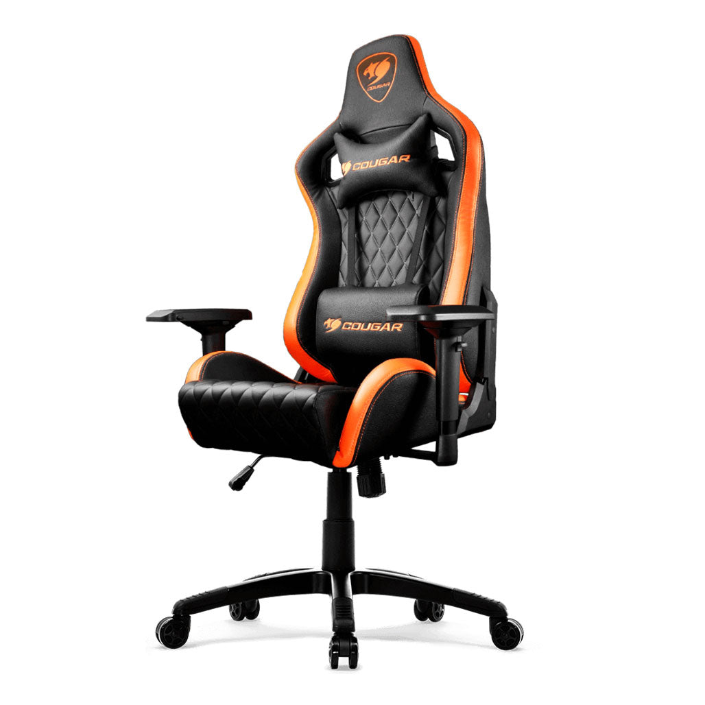 A Photo Of Cougar Armor S - Gaming Chair - Premium PVC Leather, High-Density Foam, and Diamond Check Pattern