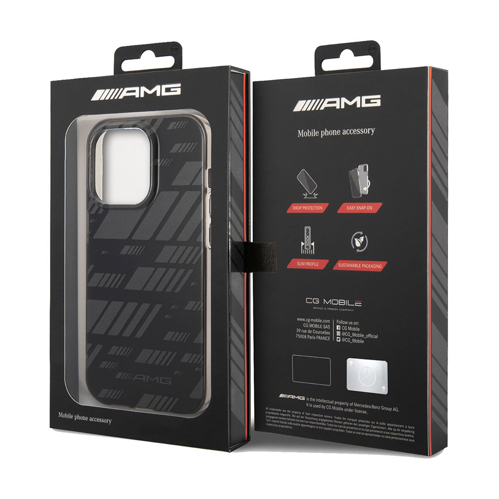 A Photo Of AMG Frosted PC Case With Expressive Graphic Design For iPhone 14 Pro