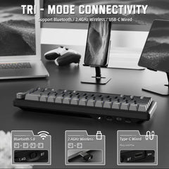 A Photo Of Attack Shark X66 Wireless Mechanical Gaming Keyboard