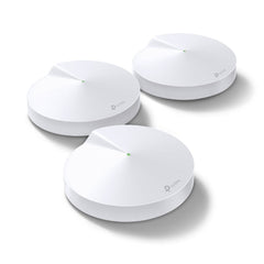 A Photo Of TP-Link Deco M5 AC1300 Whole Home Mesh Wi-Fi System | Tri-Band Wireless, Seamless Coverage, and Advanced Security