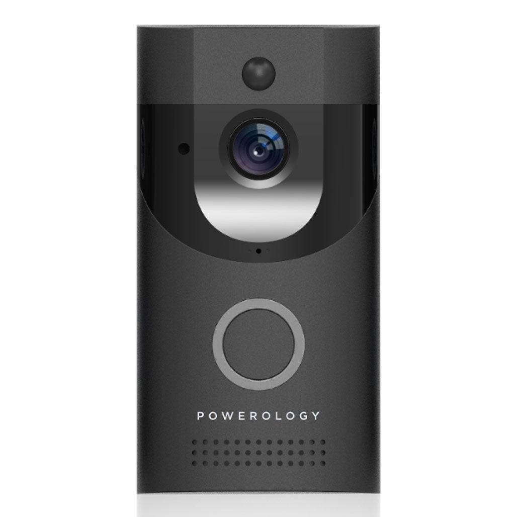A Photo Of Powerology Smart Video Doorbell with Night Vision, Motion Sensor, and Two-Way Talk – HD 1080P Security Solution