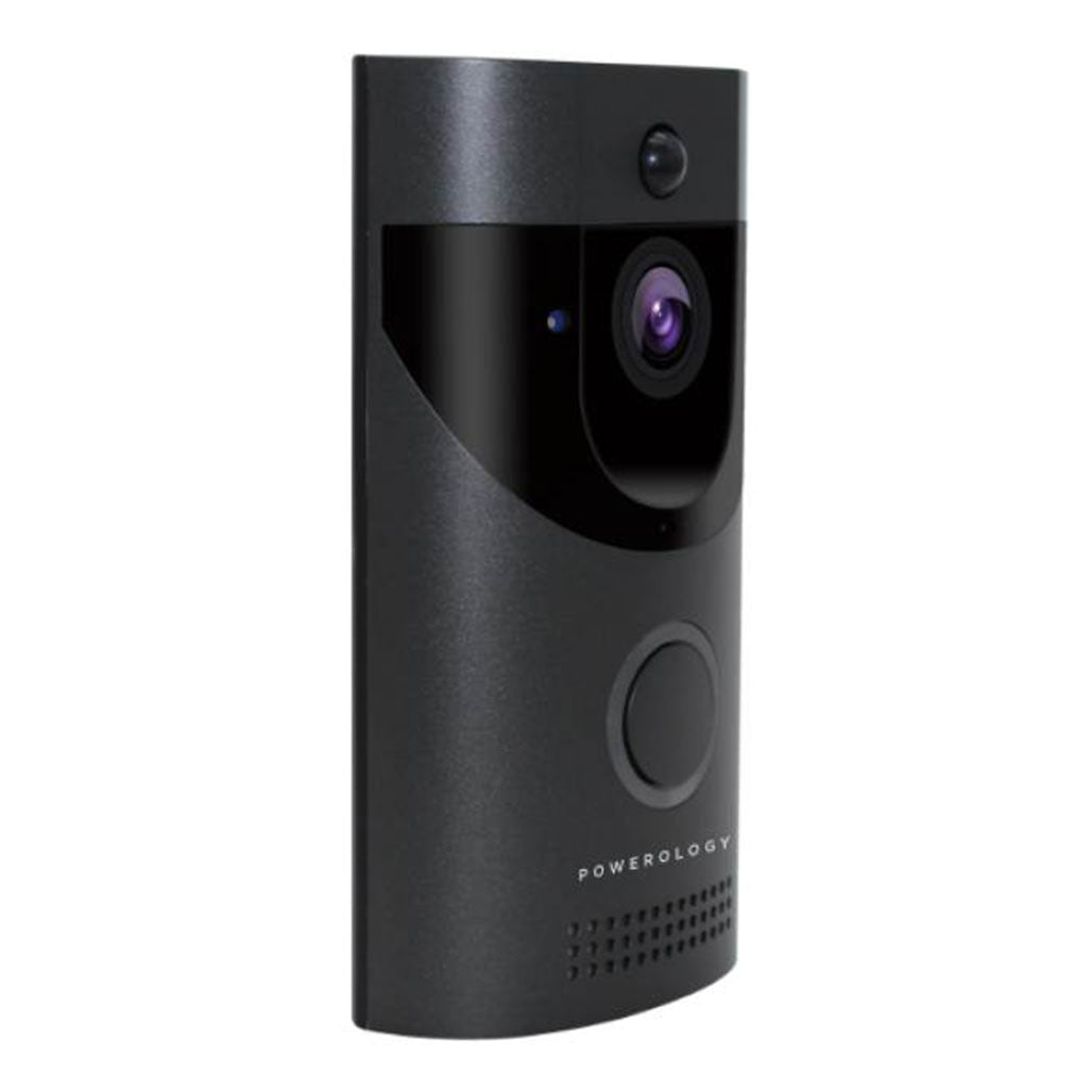 A Photo Of Powerology Smart Video Doorbell with Night Vision, Motion Sensor, and Two-Way Talk – HD 1080P Security Solution