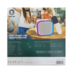 A Photo Of Green Lion Duet Echo Lite Karaoke Speaker - Bluetooth 5.3, 5W Output | GNDUECHL5WBG