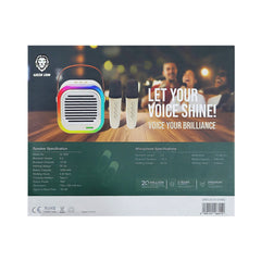 A Photo Of Green Lion Duet Echo Karaoke Speaker - Bluetooth 5.3, 10W Output | GNDUECH10WBG