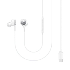A Photo Of Samsung USB Type-C Earphones - Crystal-Clear Sound with Comfort - White | EO-IC100