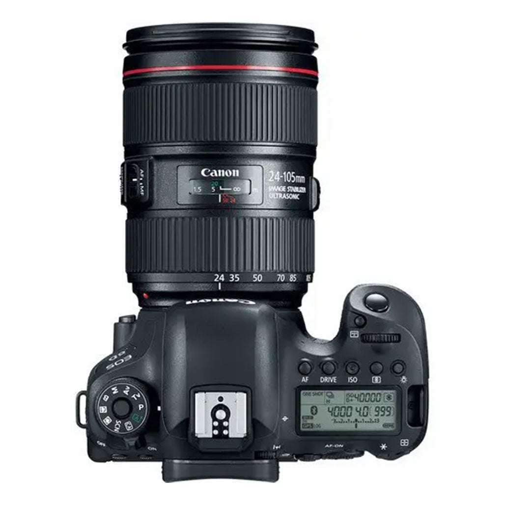 A Photo Of Canon EOS 6D Mark II DSLR Camera with 24-105mm f/4L II Lens - Full-Frame, 26.2MP, 4K Video, Wi-Fi