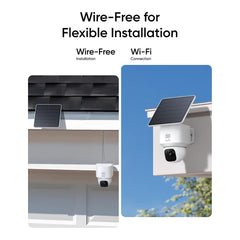 A Photo Of Eufy SoloCam E30 – 2K Solar Security Camera with 360° Pan, AI Tracking, and No Monthly Fees