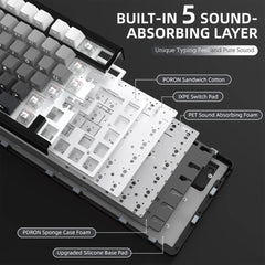 A Photo Of Attack Shark X85 - Wireless Mechanical Gaming Keyboard
