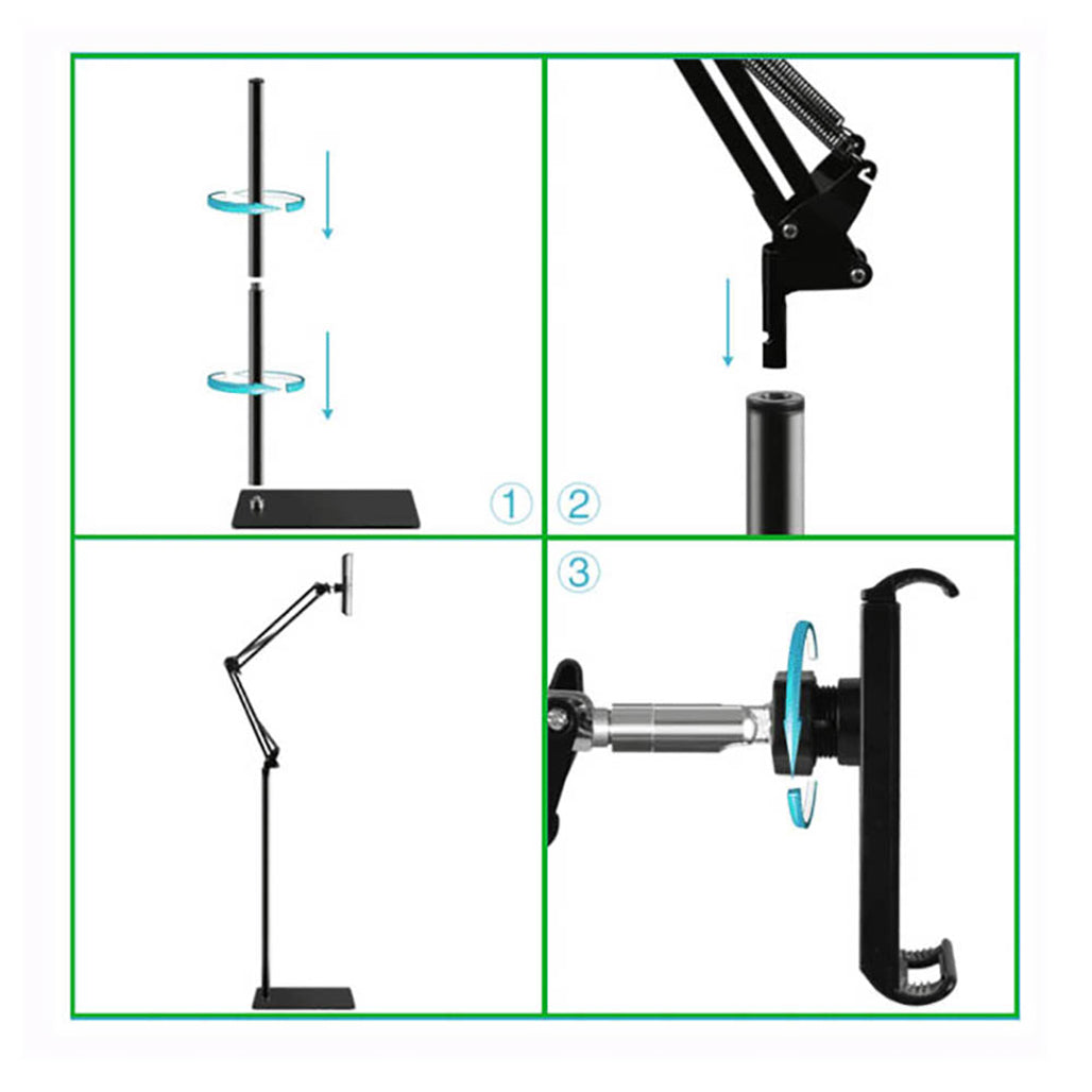 A Photo Of Floor Type Mobile Phone-Tablet Bracket for Devices 4-11