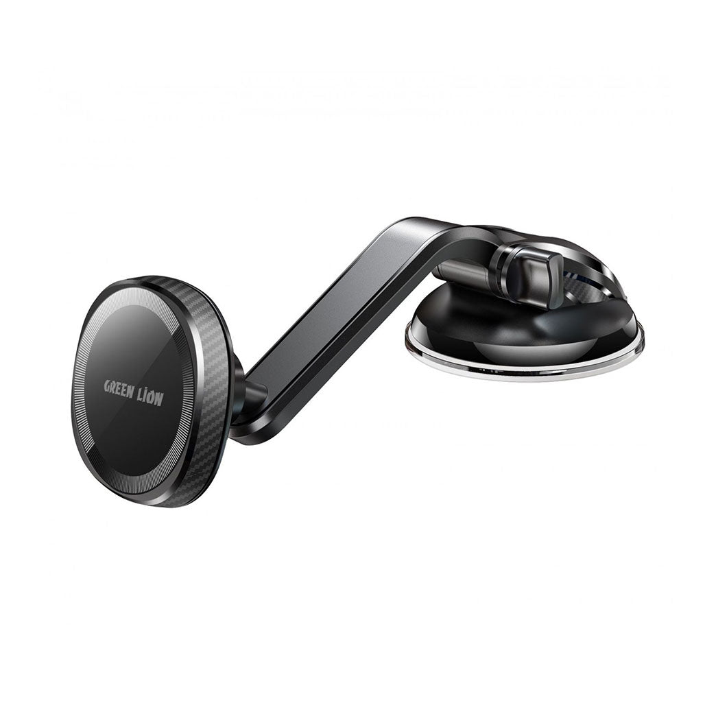 A Photo Of Green Lion Halo Magsafe Car Holder - Black