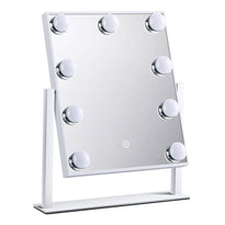Green Lion GNBR9LEDMIRWH Brightening 9 Led Makeup Mirror - White
