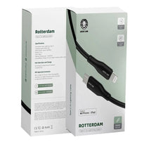 Green Lion Rotterdam Type-C To Lightning - Black