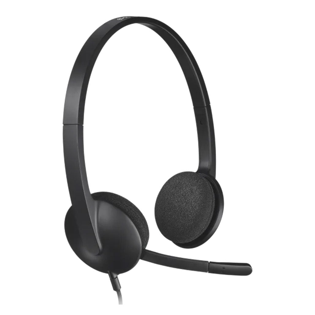 A Photo Of Logitech H340 USB Wired Headset - Comfortable and Clear Audio Solution