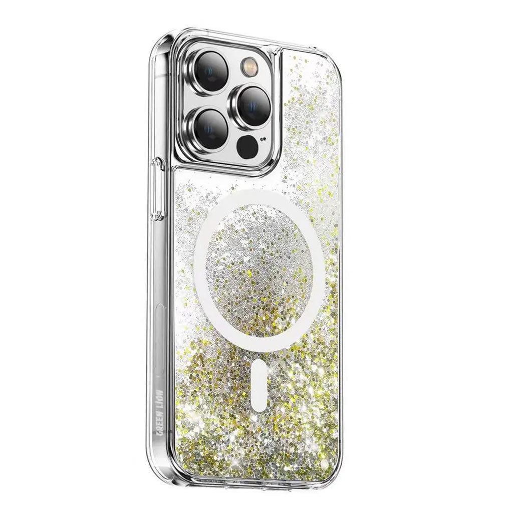 A Photo Of Green Lion Happiness Case for iPhone 14 Pro