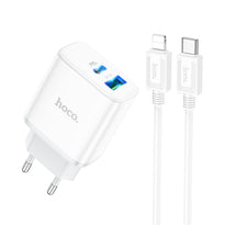 Hoco C105A Stage Dual Port Charger - 20W PD & QC3.0 Fast Charging