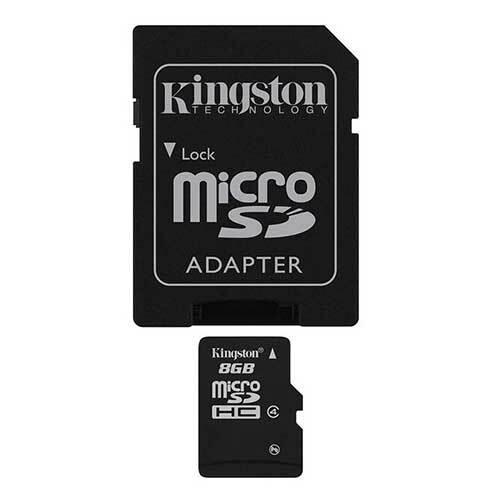 A Photo Of Kingston 8 GB microSDHC Class 4 Flash Memory Card | SDC4-8GB