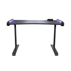 A Photo Of Cougar MARS 120 Gaming Desk – Adjustable Height, RGB Integration, USB Ports, Sturdy Build