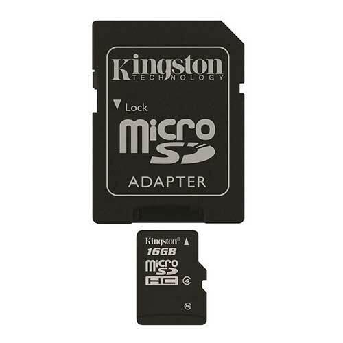 A Photo Of Kingston 16GB Class 4 MicroSDHC Flash Card with SD Adapter | Reliable Storage Solution for Mobile Devices | Model SDC4-16GB