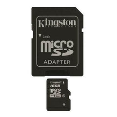 A Photo Of Kingston 16GB Class 4 MicroSDHC Flash Card with SD Adapter | Reliable Storage Solution for Mobile Devices | Model SDC4-16GB