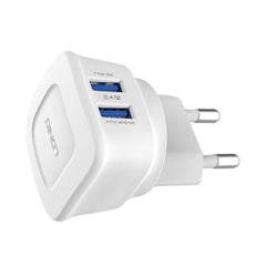 A Photo Of LDNIO DL-AC66 Dual USB Port AC Adapter – 5V 2.4A Wall Charger for Phones and Tablets