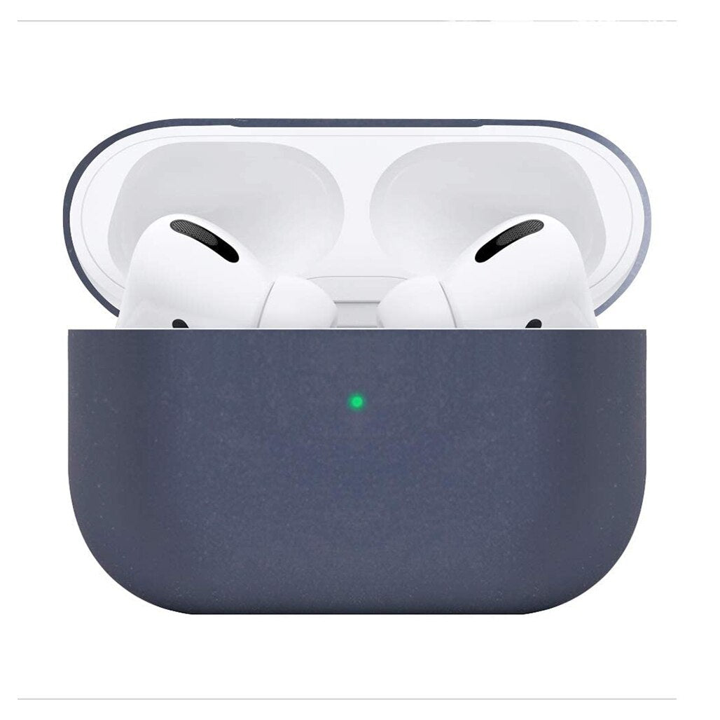 A Photo Of Protective Case for AirPods Pro - Premium Elastic Silicone, Carabiner Included, Front LED Visibility