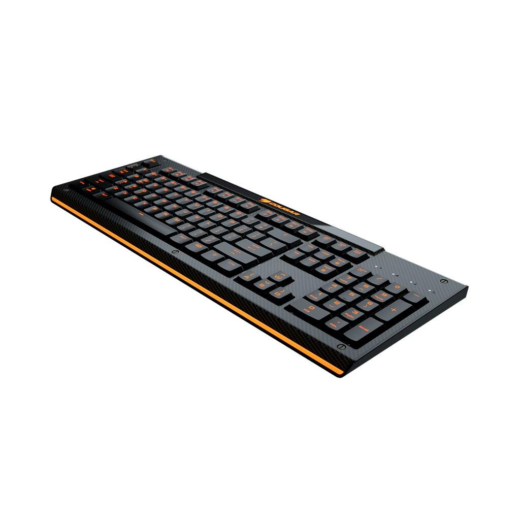 A Photo Of Cougar Aurora - Gaming Keyboard - Membrane Switches, 8-Color Backlight, Anti-Ghosting Technology