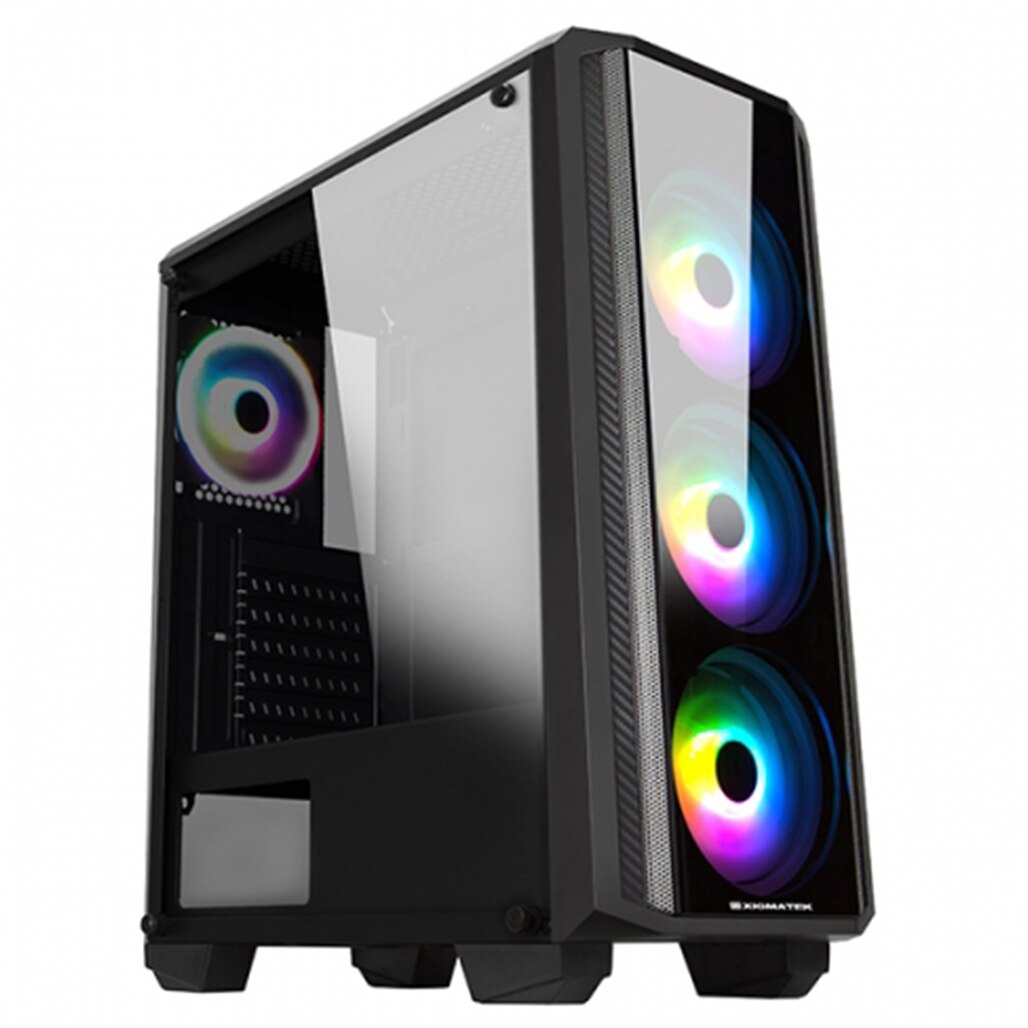 A Photo Of Xigmatek Sirocon Ii Atx Case Front 3 Fans