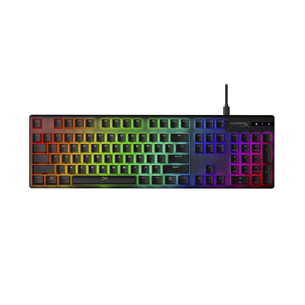 A Photo Of HyperX Pudding Keycaps Full Key Set - Black | Translucent Dual-Layer PBT Keycaps for Enhanced RGB Lighting