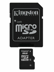 A Photo Of Kingston 8 GB microSDHC Class 4 Flash Memory Card | SDC4-8GB