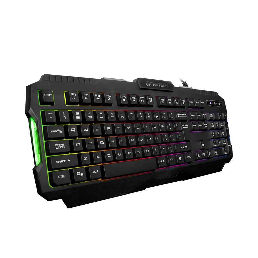 A Photo Of Fantech K511 Hunter - Full-Size Wired Gaming Keyboard with Rainbow LED Backlighting