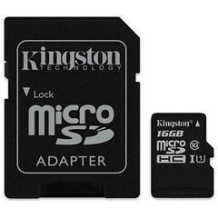 A Photo Of Kingston microSDHC Memory Card with SD Adapter – Class 10, UHS Class I, 16GB