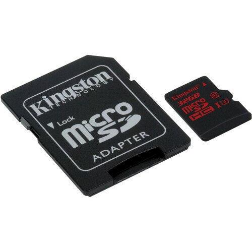 A Photo Of Kingston 32GB UHS-I U3 microSDHC Memory Card