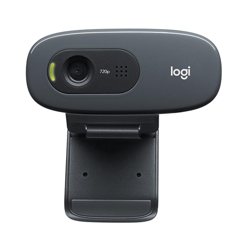 A Photo Of Logitech C270 HD Webcam - 720p with Fixed Focus, Mono Microphone, and Universal Mounting Clip