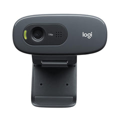 A Photo Of Logitech C270 HD Webcam - 720p with Fixed Focus, Mono Microphone, and Universal Mounting Clip