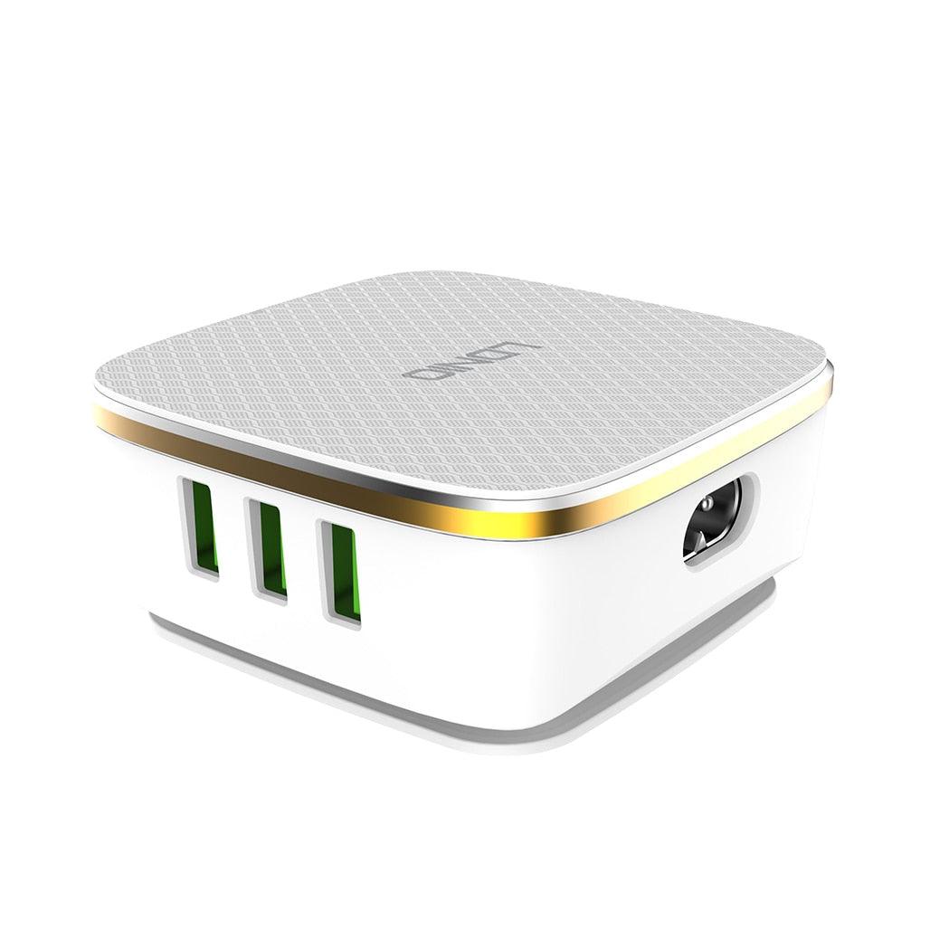 A Photo Of LDNIO A6704 Qualcomm Quick Charge 3.0 + 5 Auto ID 6-USB Desktop Charger – High-Speed Charging Hub