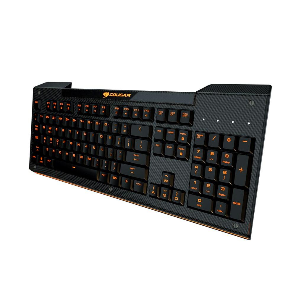 A Photo Of Cougar Aurora - Gaming Keyboard - Membrane Switches, 8-Color Backlight, Anti-Ghosting Technology