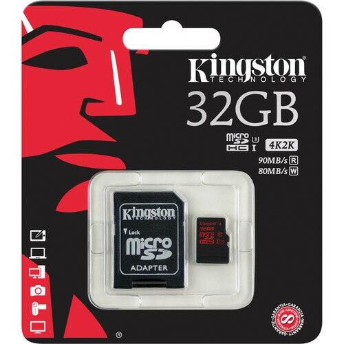 A Photo Of Kingston 32GB UHS-I U3 microSDHC Memory Card – High-Speed Performance and Durable Design