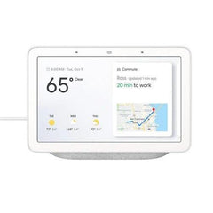 A Photo Of Google Nest Hub (Chalk) - Smart Display with Google Assistant and Built-In Speaker