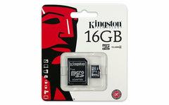 A Photo Of Kingston 16GB Class 4 MicroSDHC Flash Card with SD Adapter | Reliable Storage Solution for Mobile Devices | Model SDC4-16GB
