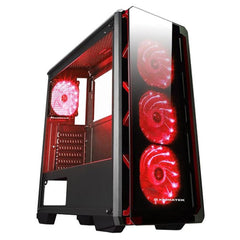 A Photo Of Xigmatek Astro - Atx Case Red Led Fan X4