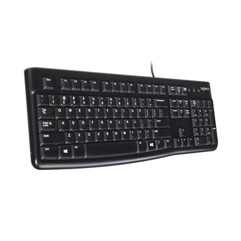 A Photo Of Logitech K120 USB Wired Keyboard - Spill-Resistant and Durable