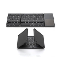 A Photo Of Foldable Wireless Keyboard with Touch Pad - B033