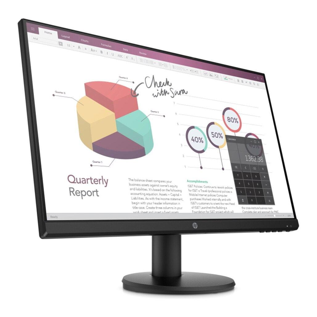 A Photo Of HP P24v G4 23.8-Inch FHD IPS Monitor - Slim Design with Anti-Glare and Low Blue Light